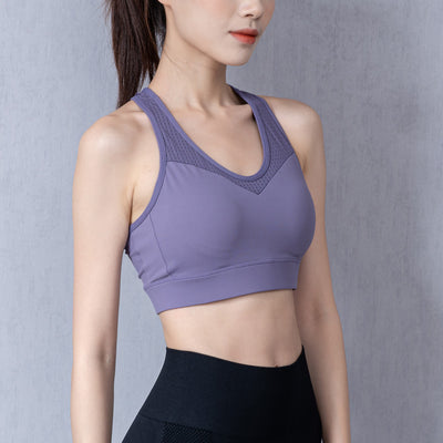 High Strength Shockproof Sports Underwear Women's Running Shockproof Buckle Yoga Fitness Bra Push-up Large Size Bra