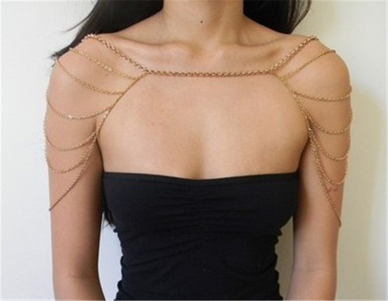 Shoulder Chain Metal Multi-layer Body Chain Europe And America