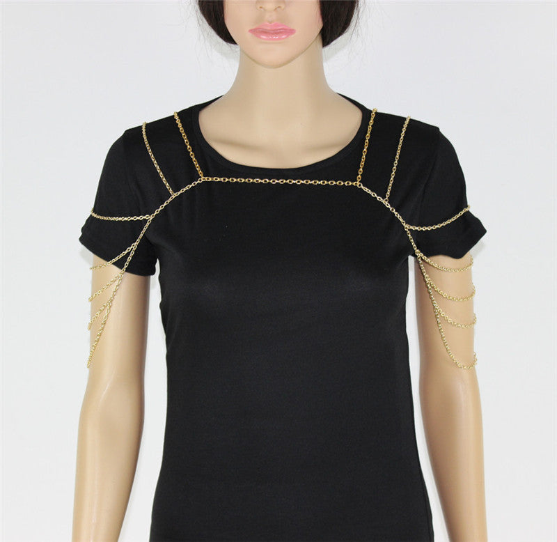 Shoulder Chain Metal Multi-layer Body Chain Europe And America