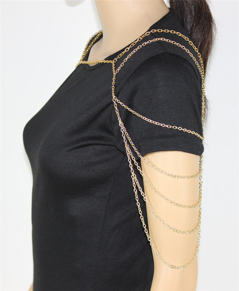 Shoulder Chain Metal Multi-layer Body Chain Europe And America