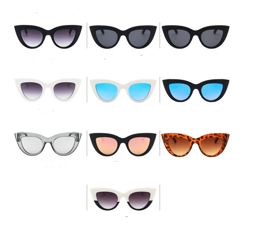European and American retro cat eye sunglasses trend wild style sunglasses