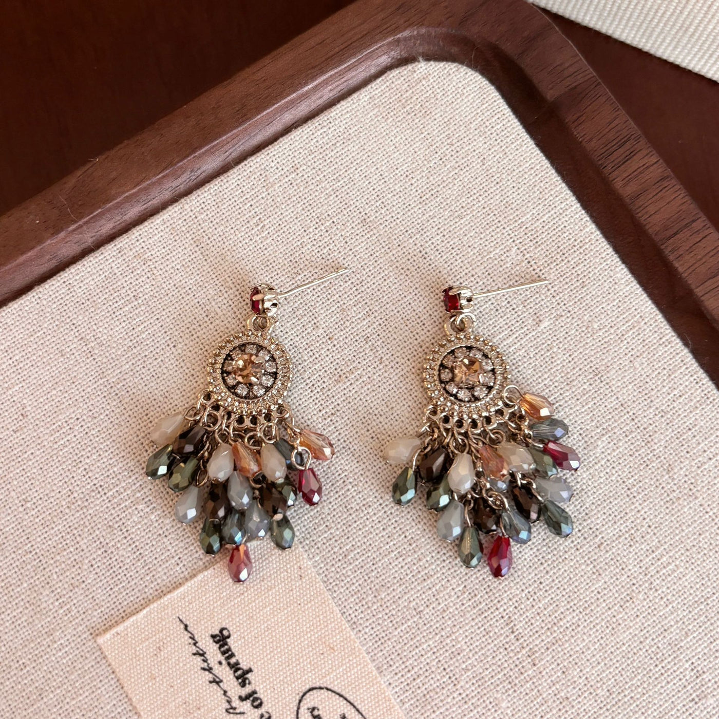 Bohemian Red For Women Zircon Earrings