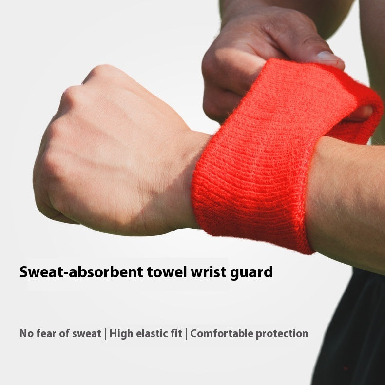 Fitness Knitted Sweat Absorbing Sports Wristband Terry