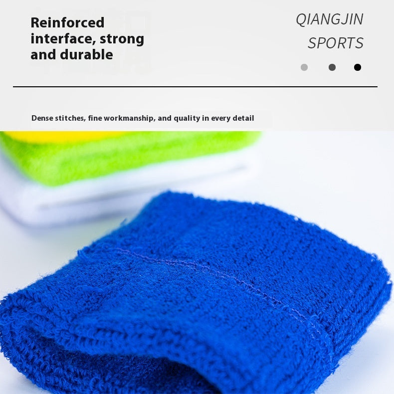 Fitness Knitted Sweat Absorbing Sports Wristband Terry