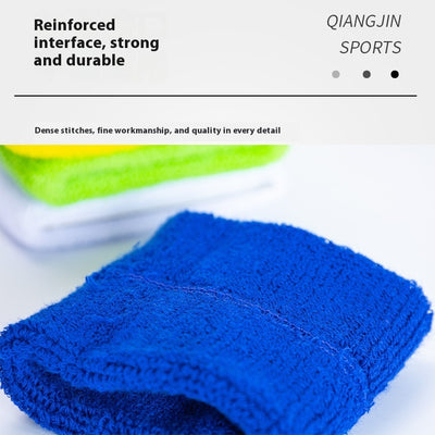 Fitness Knitted Sweat Absorbing Sports Wristband Terry